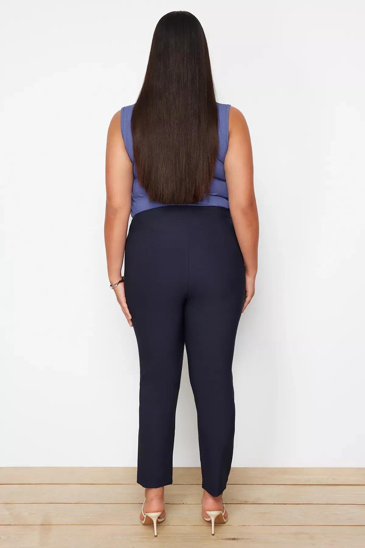 Navy Cigarette Woven Trousers, , large image number 9