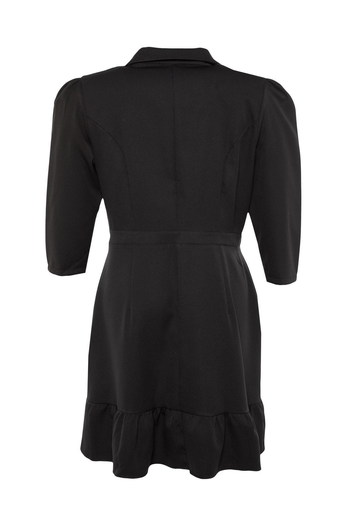 Black Plus Size Blazer Dress, , large image number 5