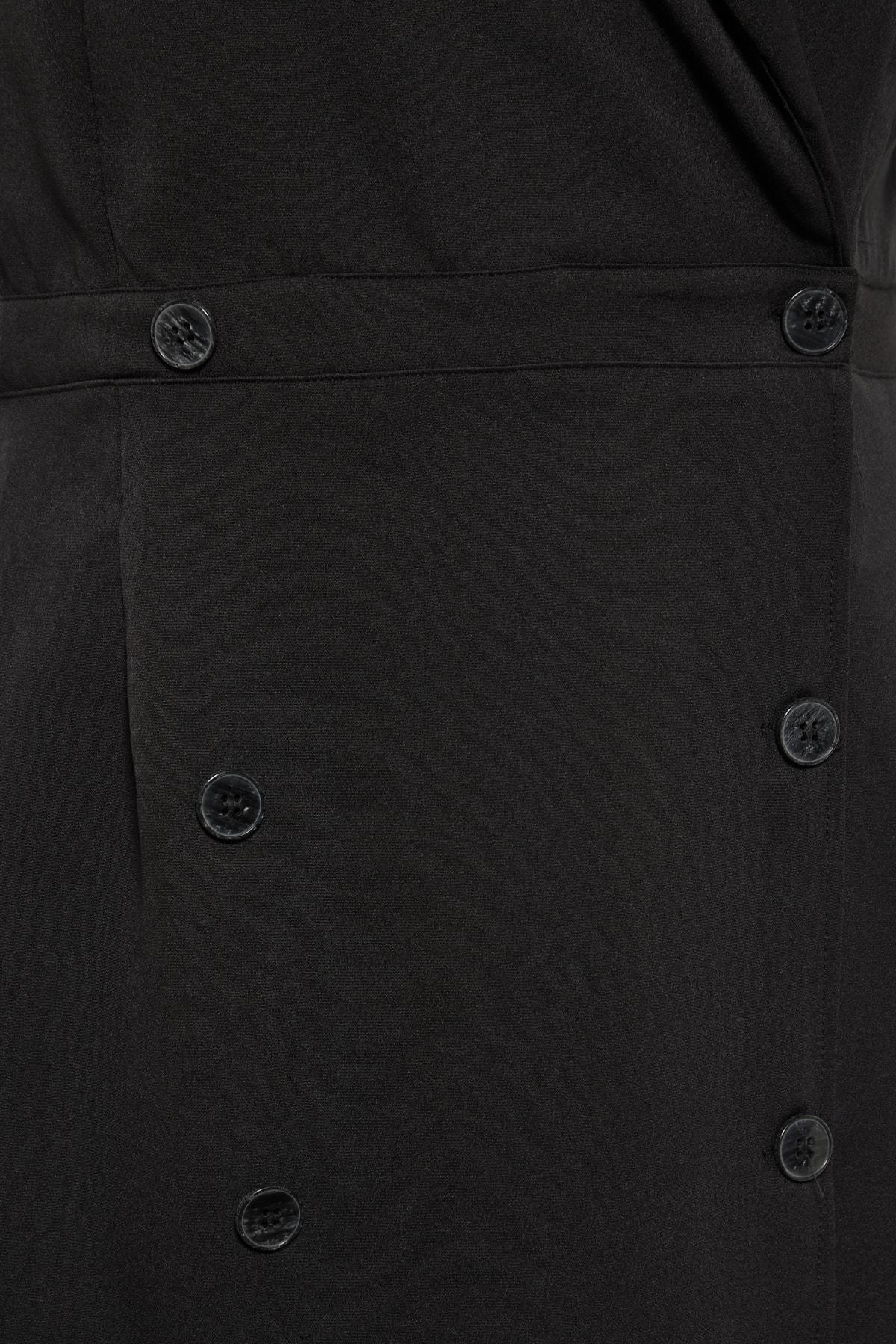 Black Plus Size Blazer Dress, , large image number 6