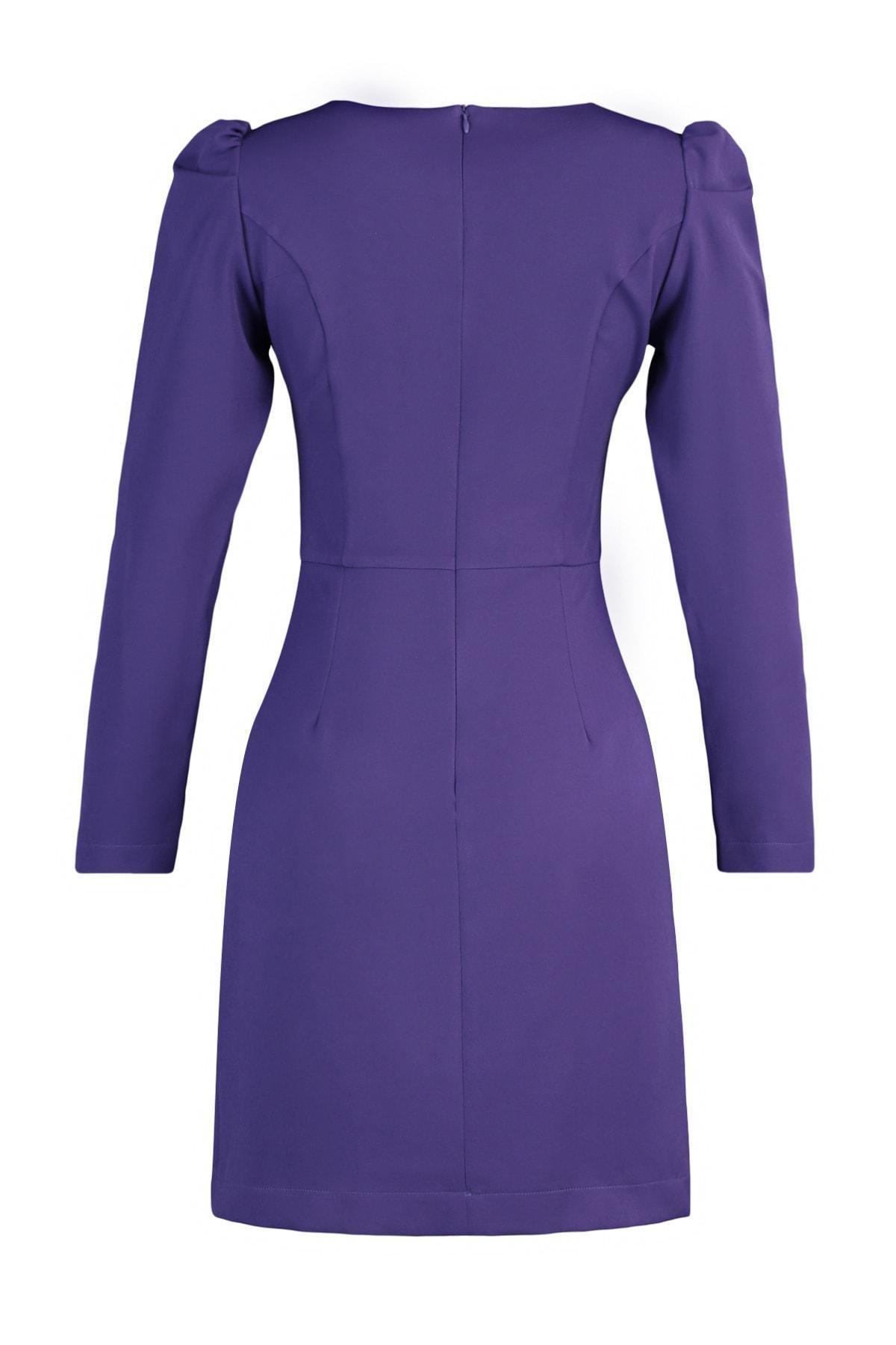 Purple A-Line Mini Dress, , large image number 7