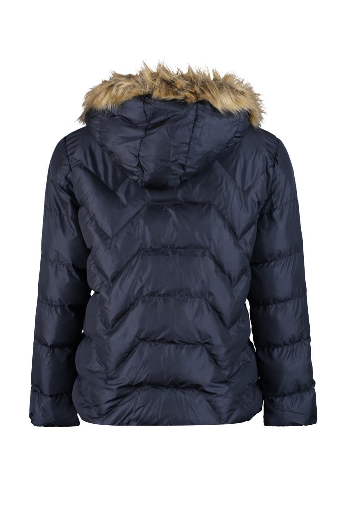 Black Hooded Plus Size Jacket, , large image number 5