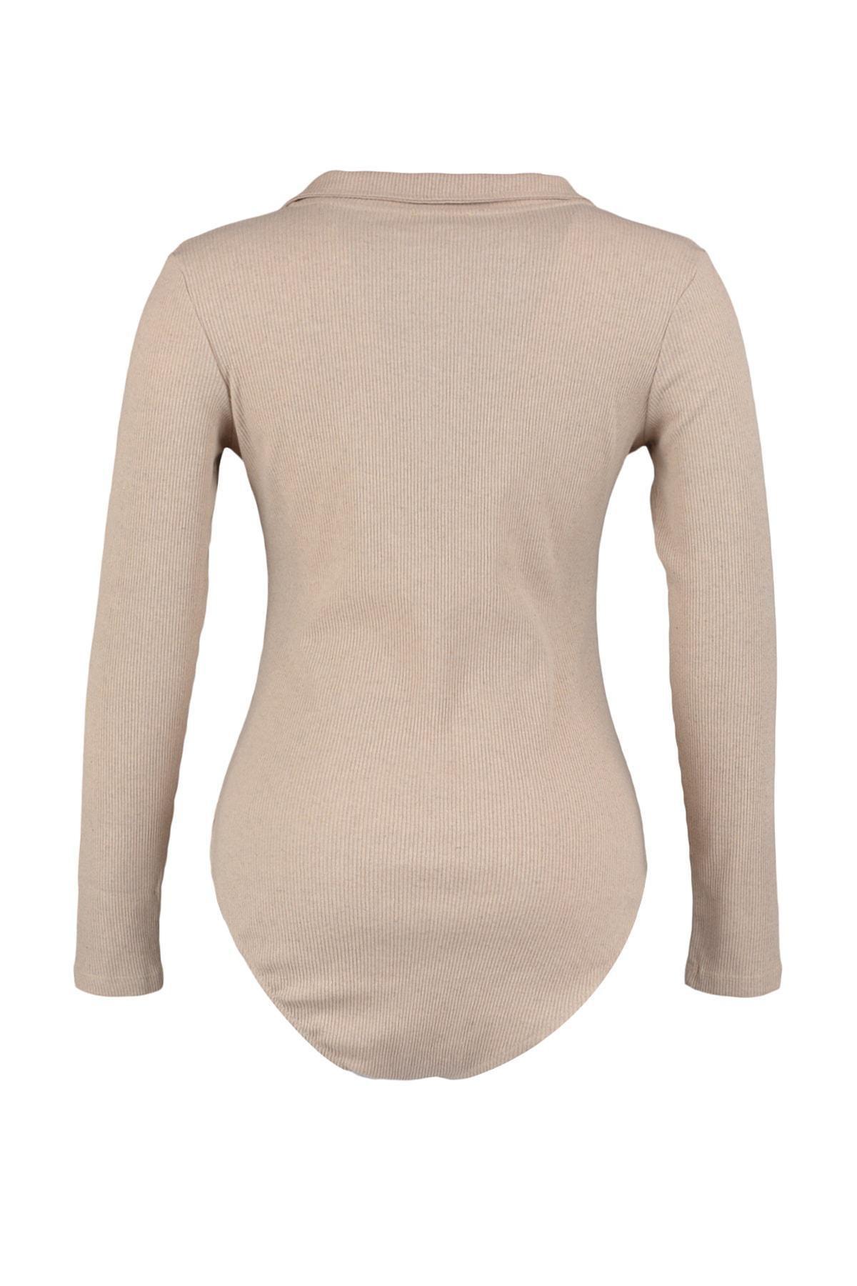 Polo Neck Plus Size Bodysuit, , large image number 6