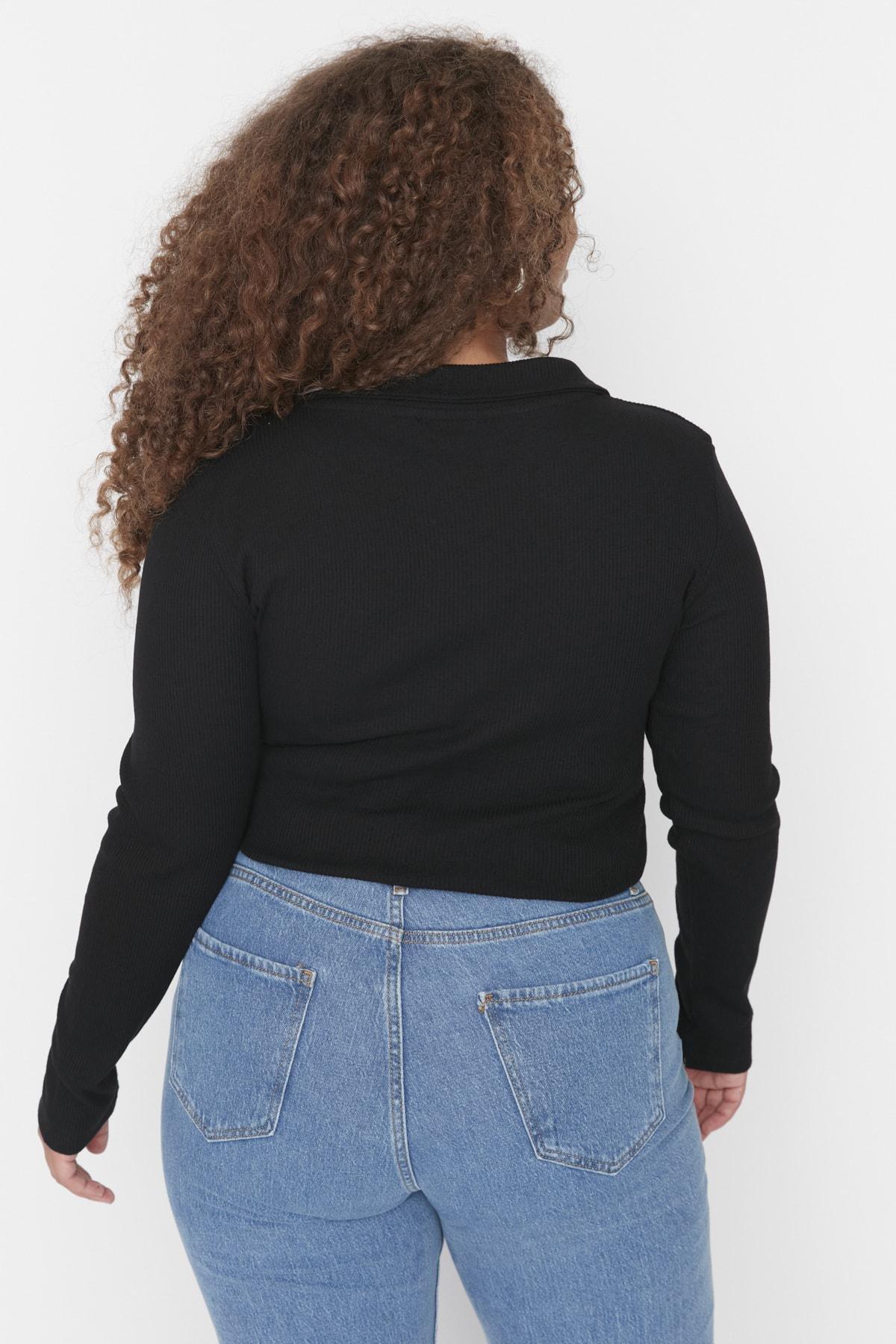 Fitted Plus Size Bodysuit, , large image number 4