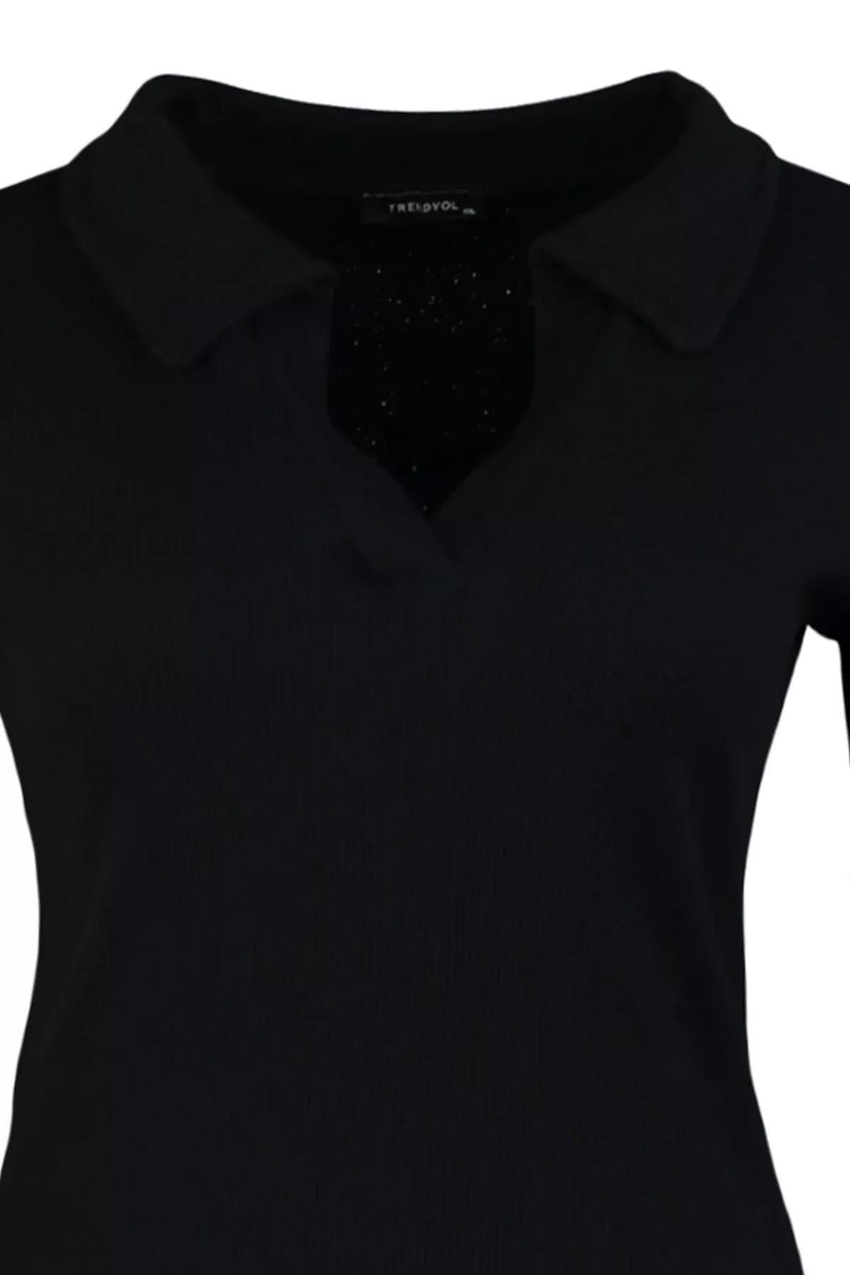 بودي سوت بقصة ضيقة للمقاسات الكبيرة، أسود, Black, large image number 6
