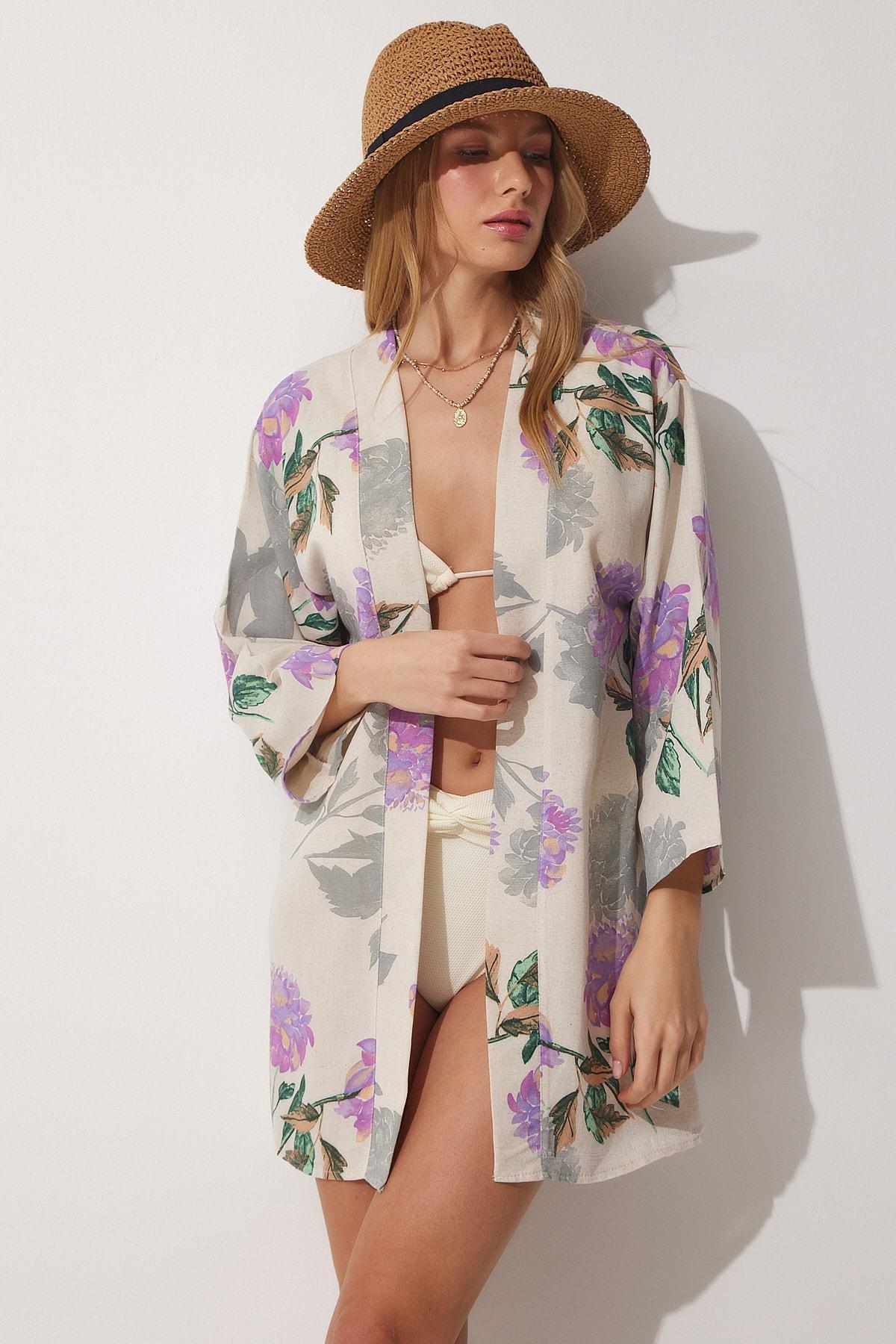 Floral Pattern Kimono, , large image number 0