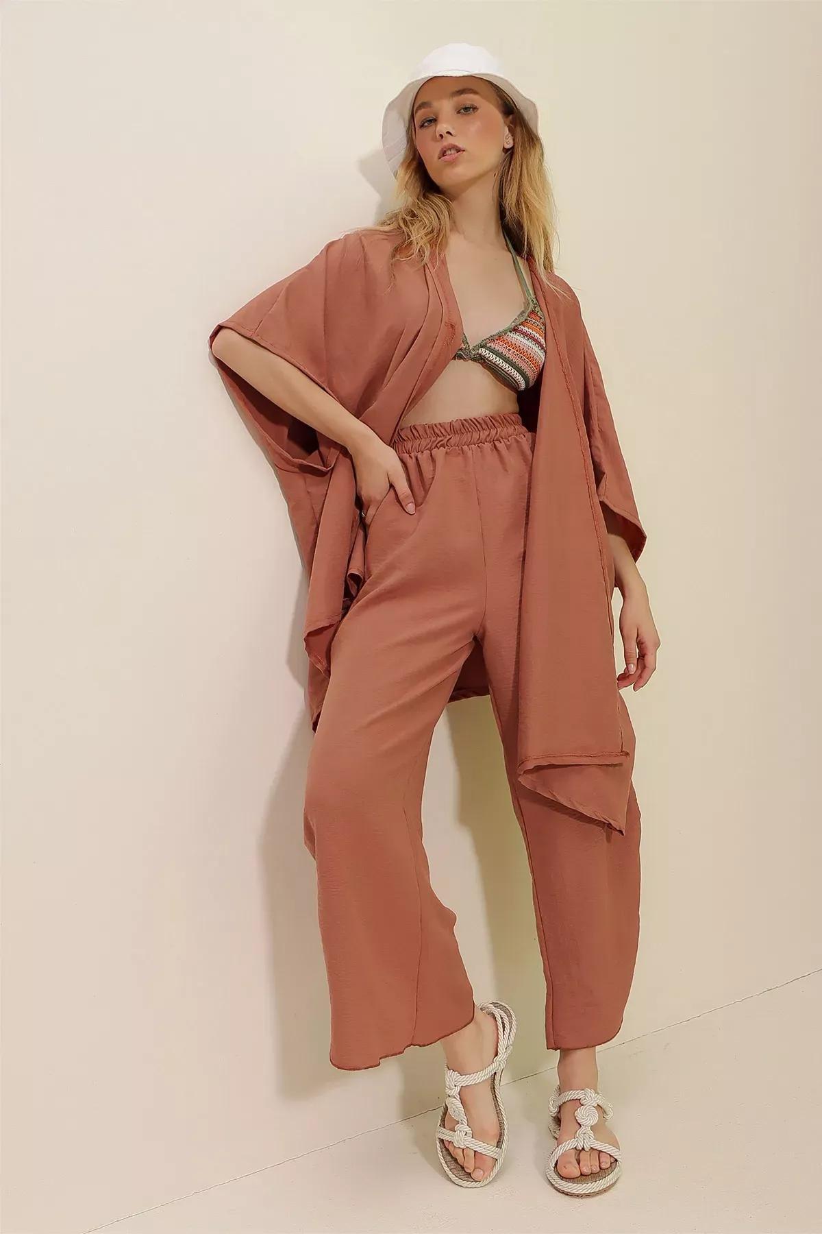 Pink Trousers and Jacket Set, Dried rose, large image number 2