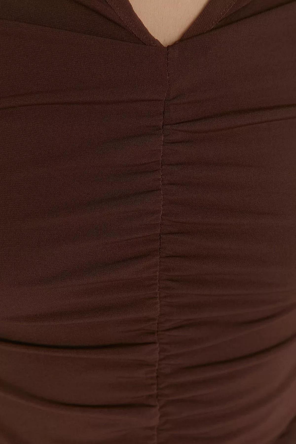 Brown Slim Top, , large image number 4