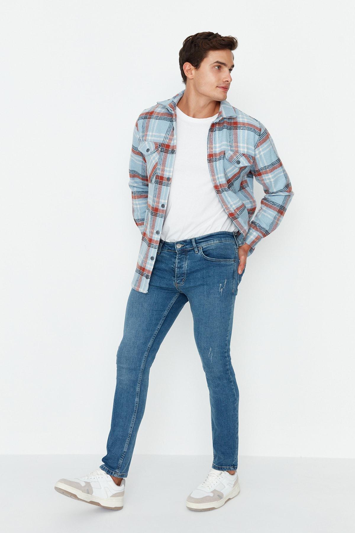 Navy Slim Denim Jeans, , large image number 2