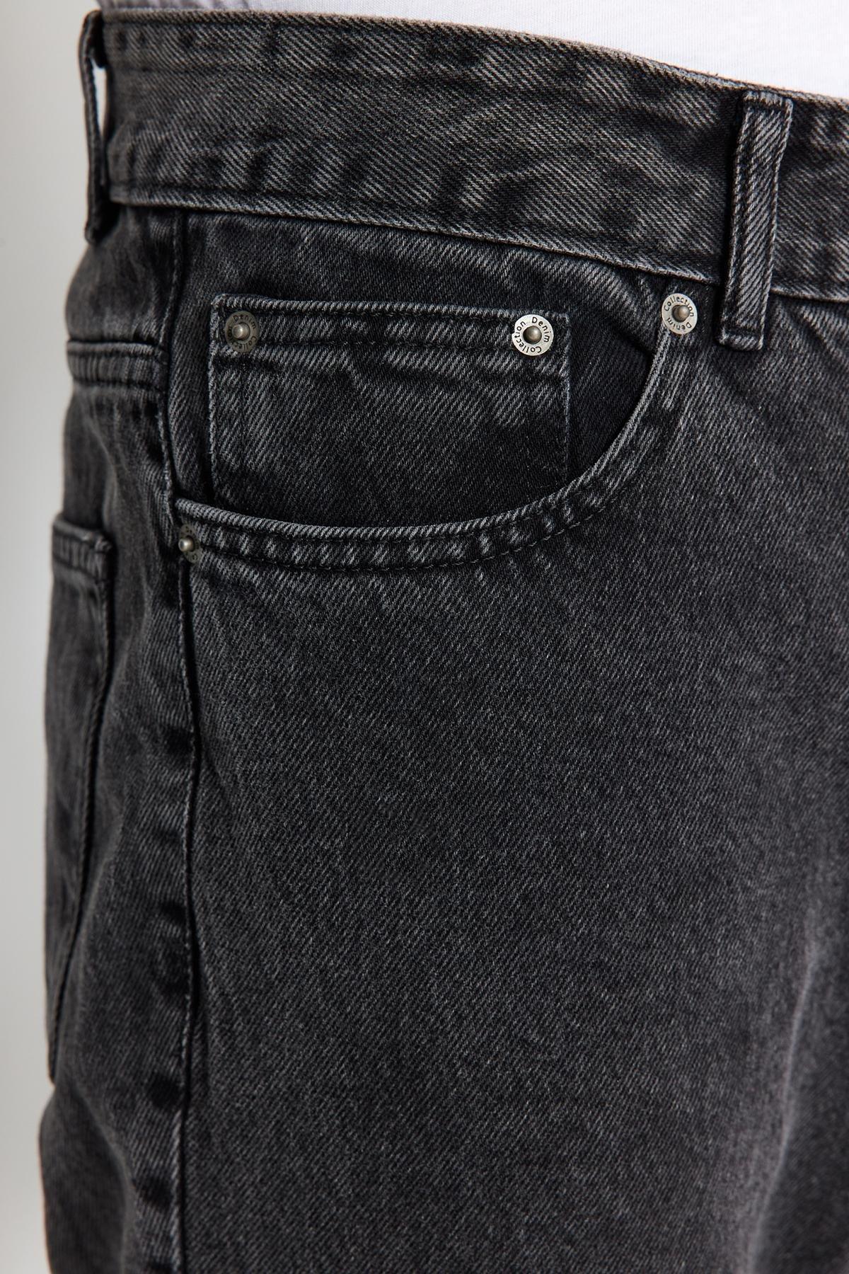 Black Boyfriend Denim Trousers, , large image number 4