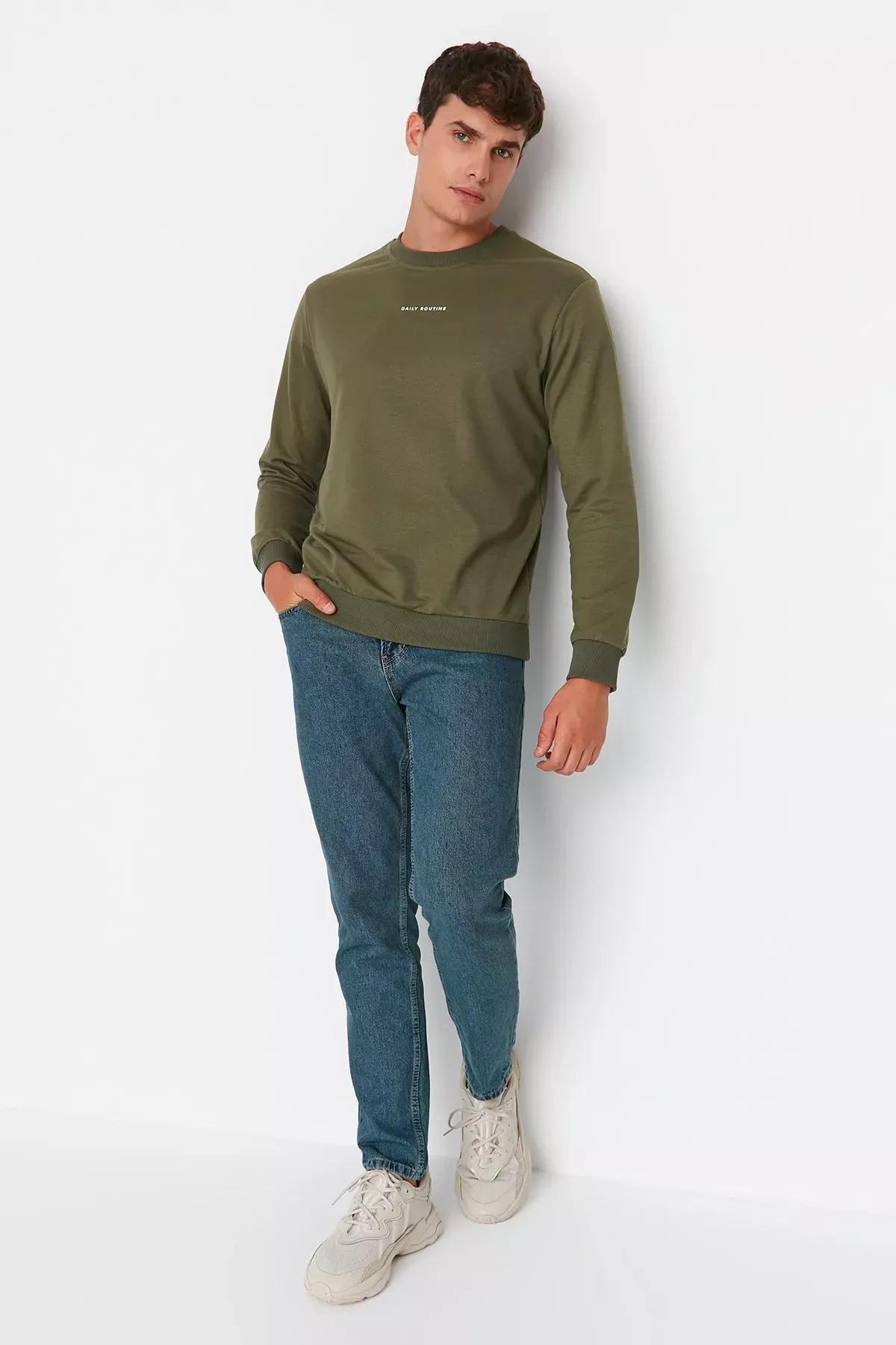 Navy Relaxed Slim Jeans, Dark blue, large image number 1