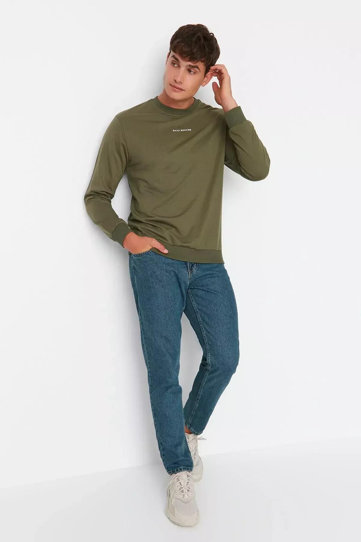 Navy Relaxed Slim Jeans, Dark blue, large image number 3