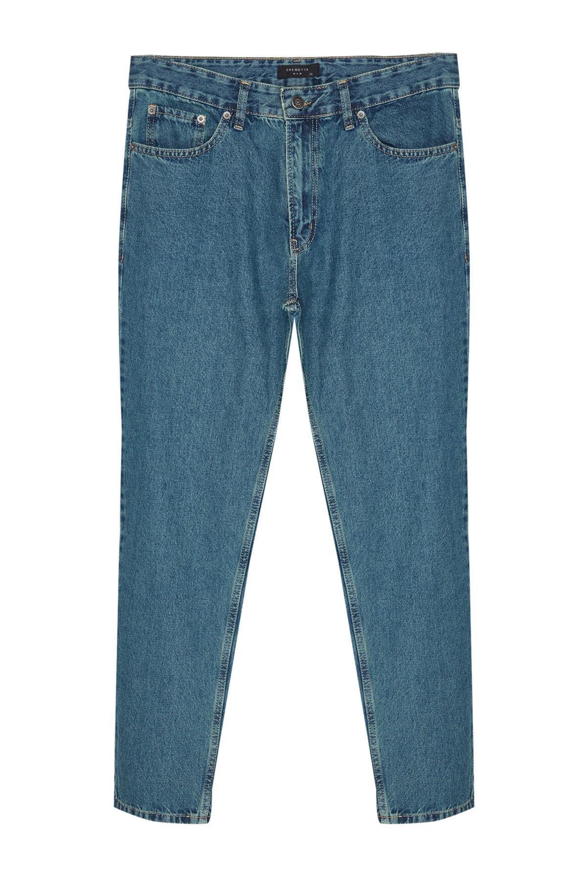 Navy Relaxed Slim Jeans, , large image number 6