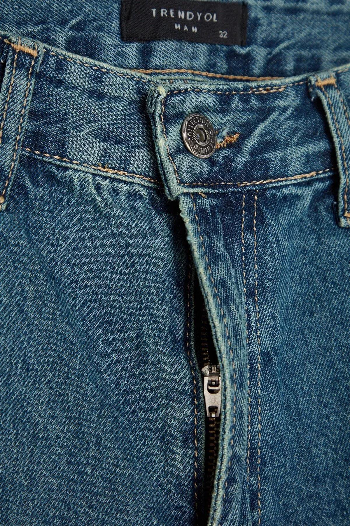Navy Relaxed Slim Jeans, Dark blue, large image number 6