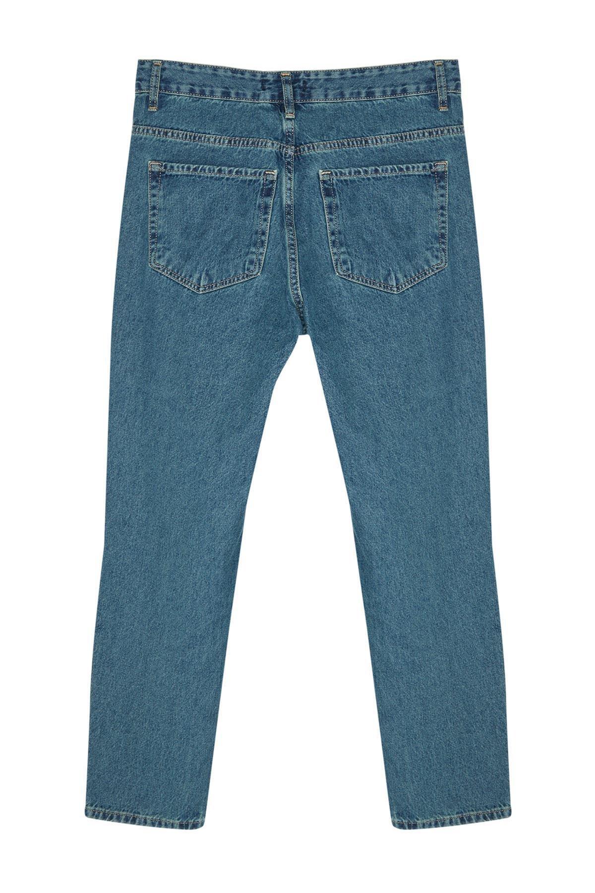 Navy Relaxed Slim Jeans, , large image number 8