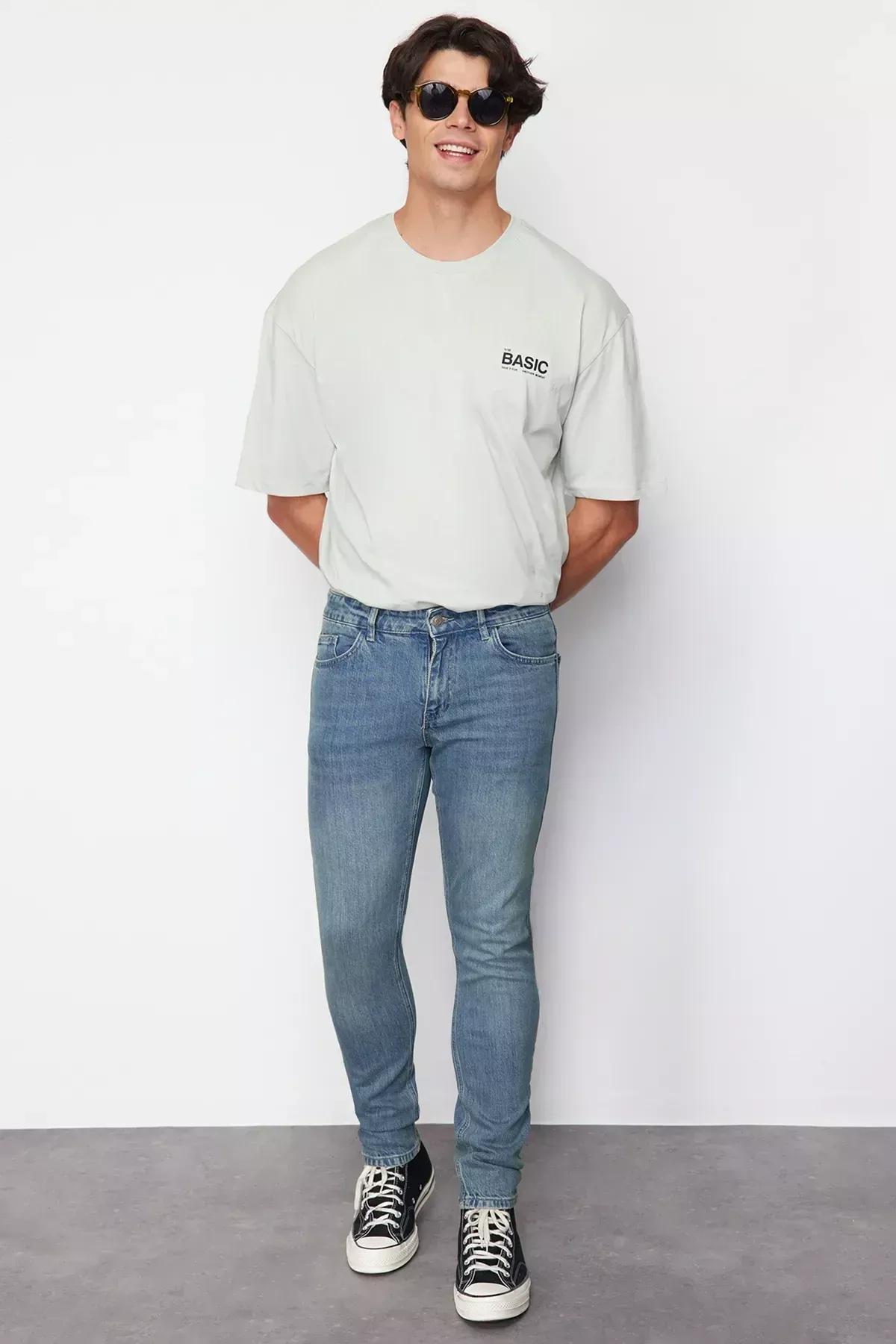 Blue Skinny Fit Jeans, C101_1695, large image number 2