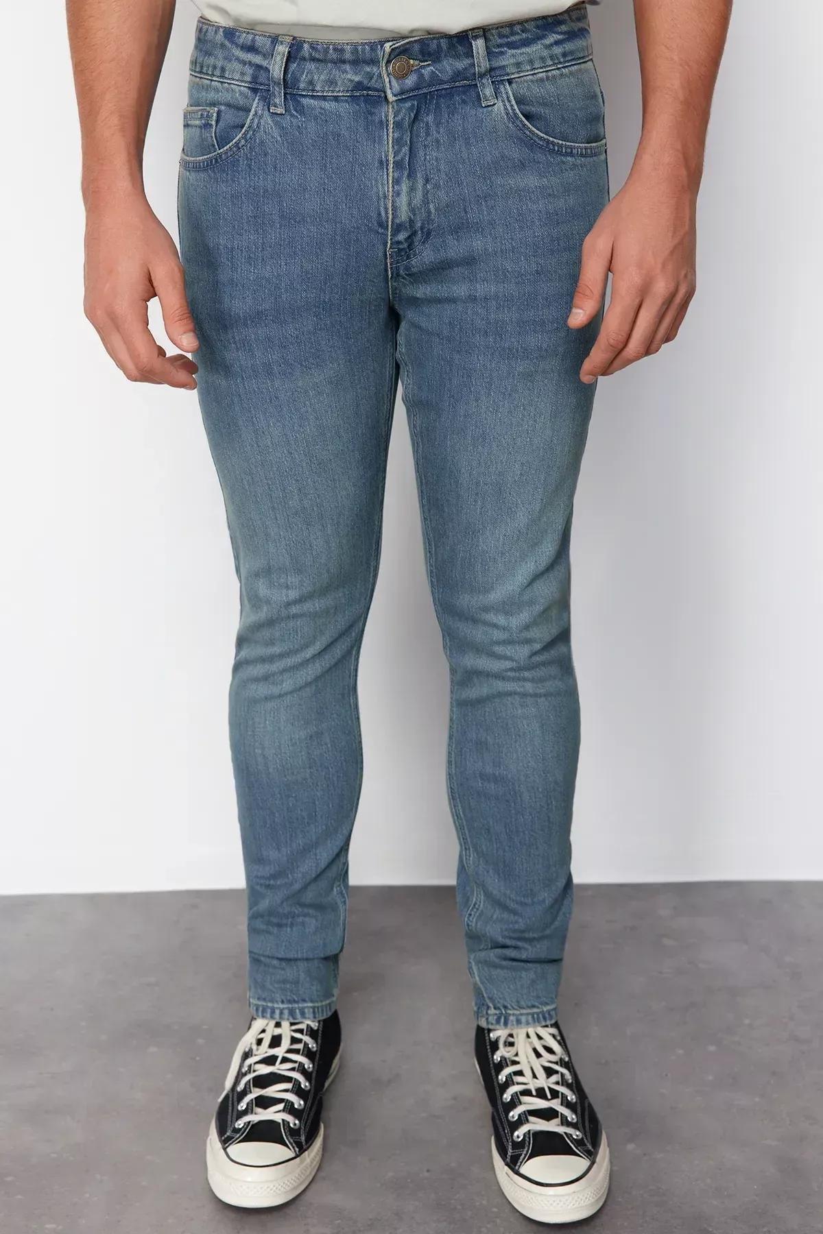 Blue Skinny Fit Jeans, C101_1695, large image number 3