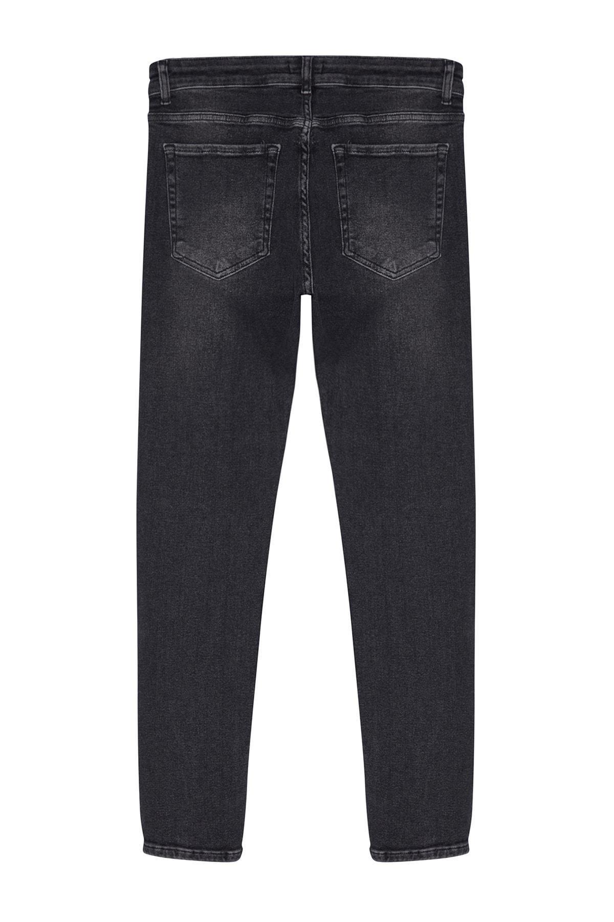 Grey Skinny Fit Jeans Denim Trousers, , large image number 7