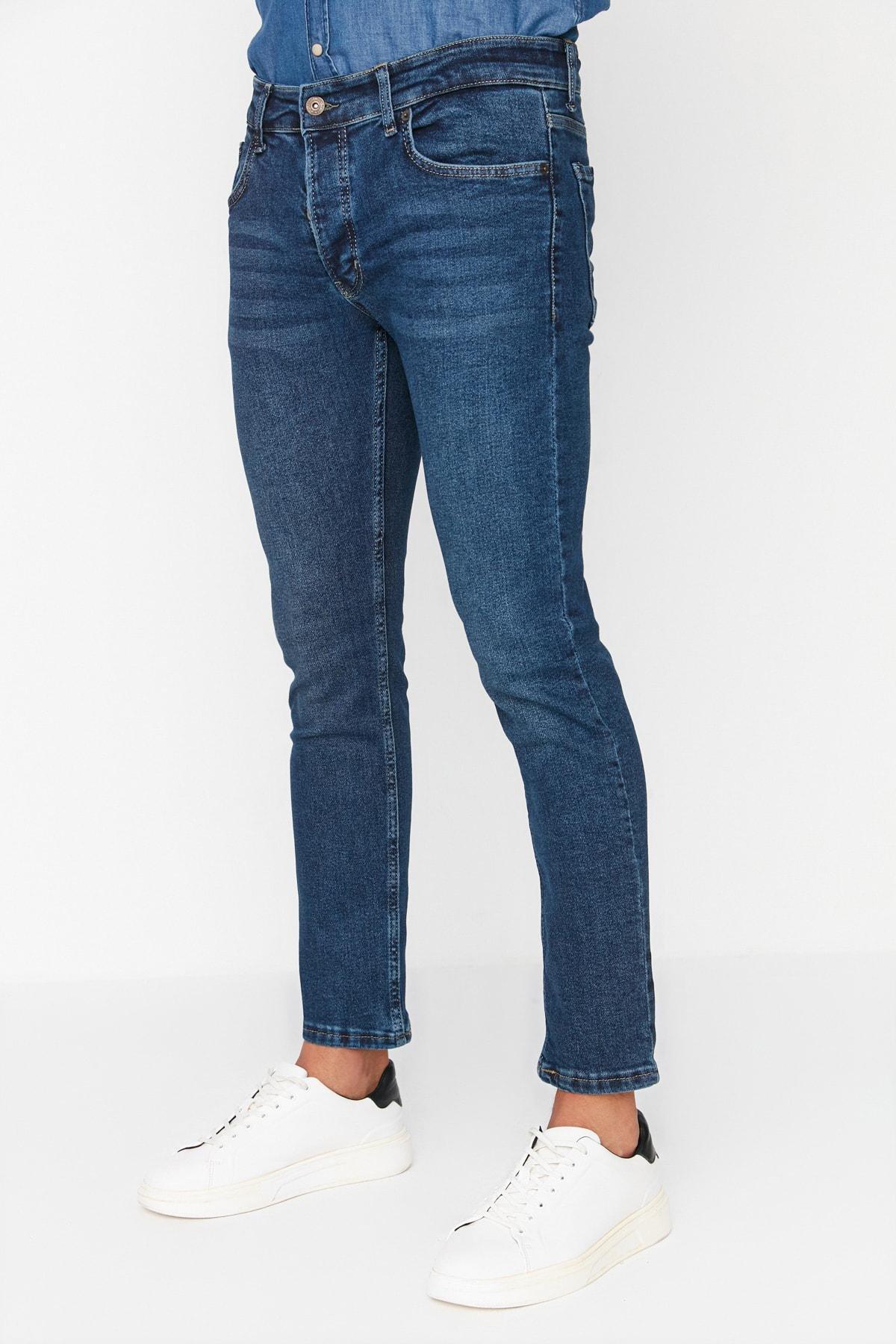 Navy Skinny Denim Jeans, , large image number 5