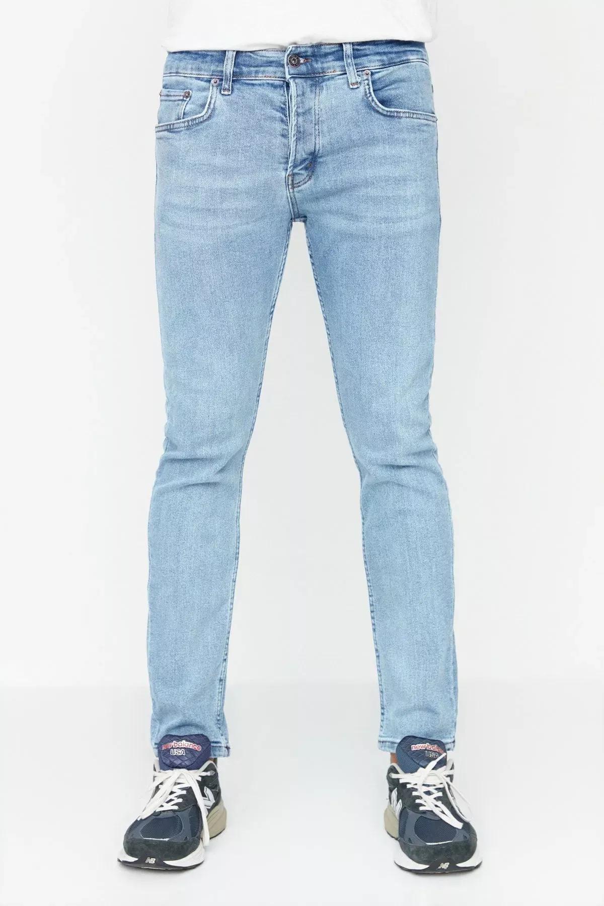 Blue Skinny Jeans, Blue, medium