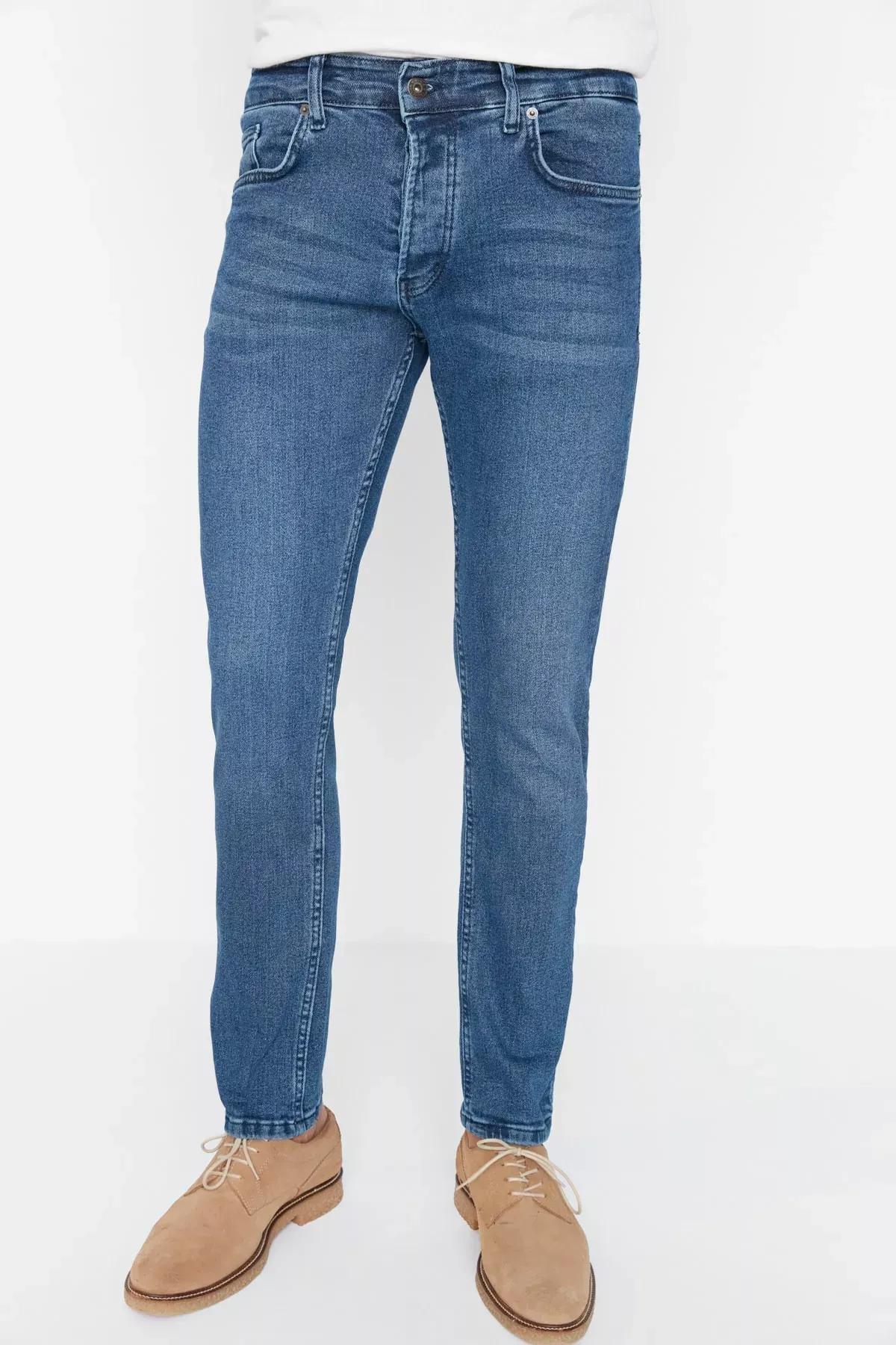 Blue Skinny Jeans, Blue, medium