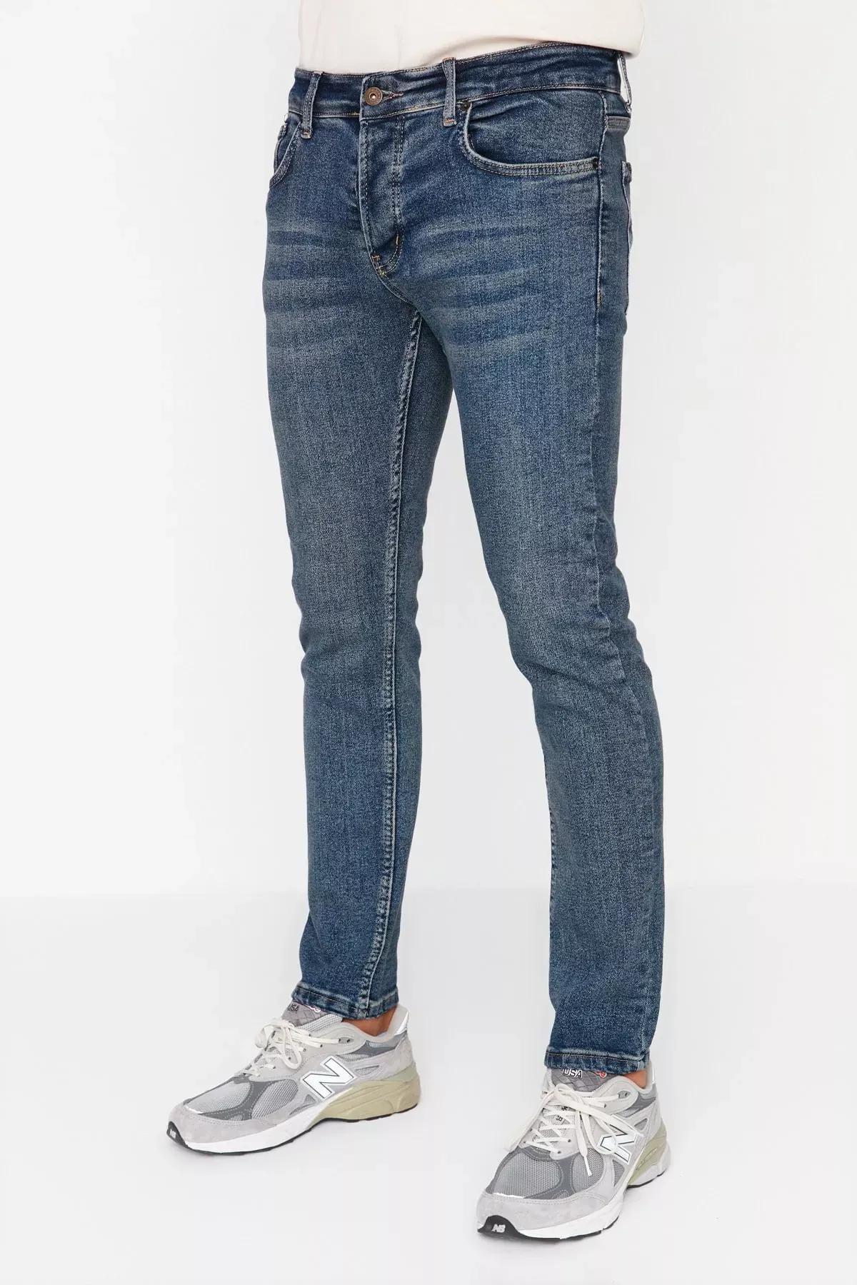 Blue Skinny Jeans, Blue, medium