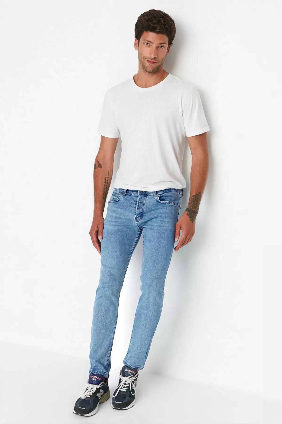 Blue Skinny Jeans, , large image number 3