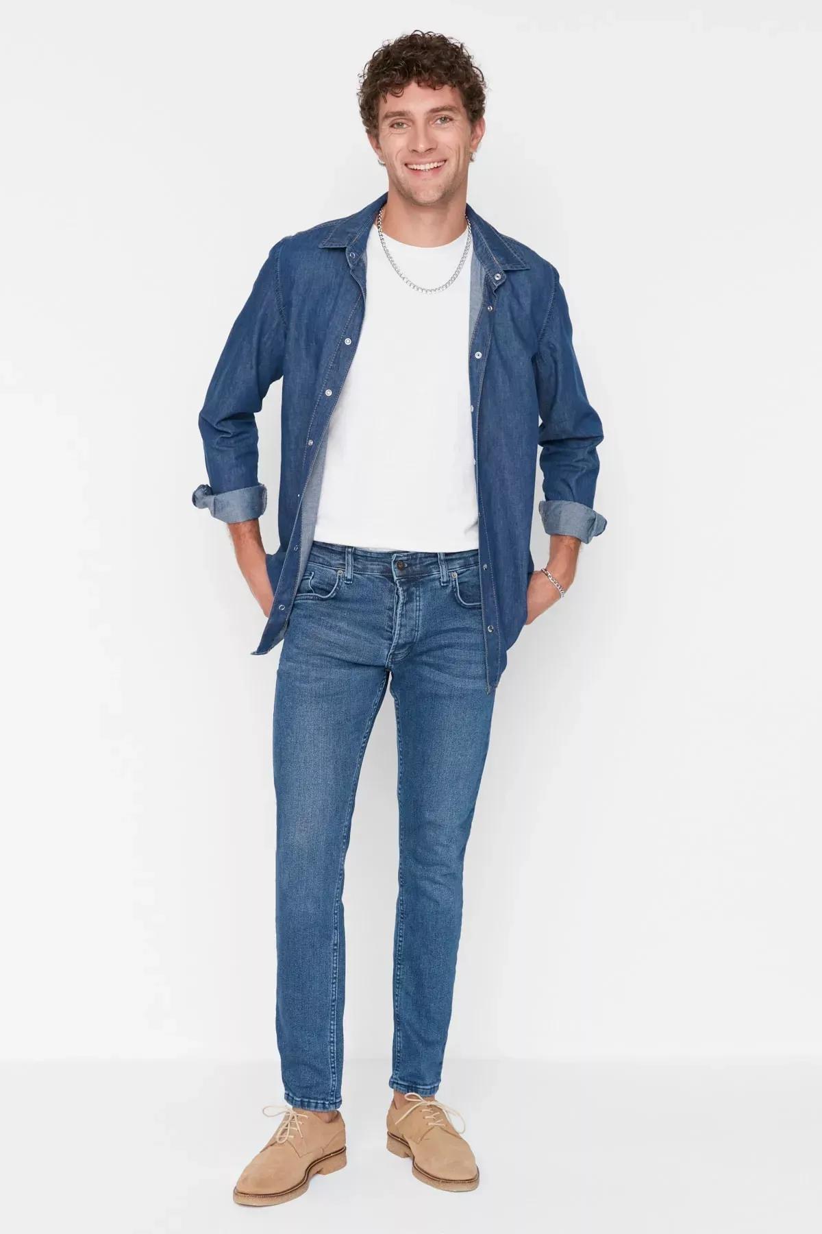 Blue Skinny Jeans, , large image number 4