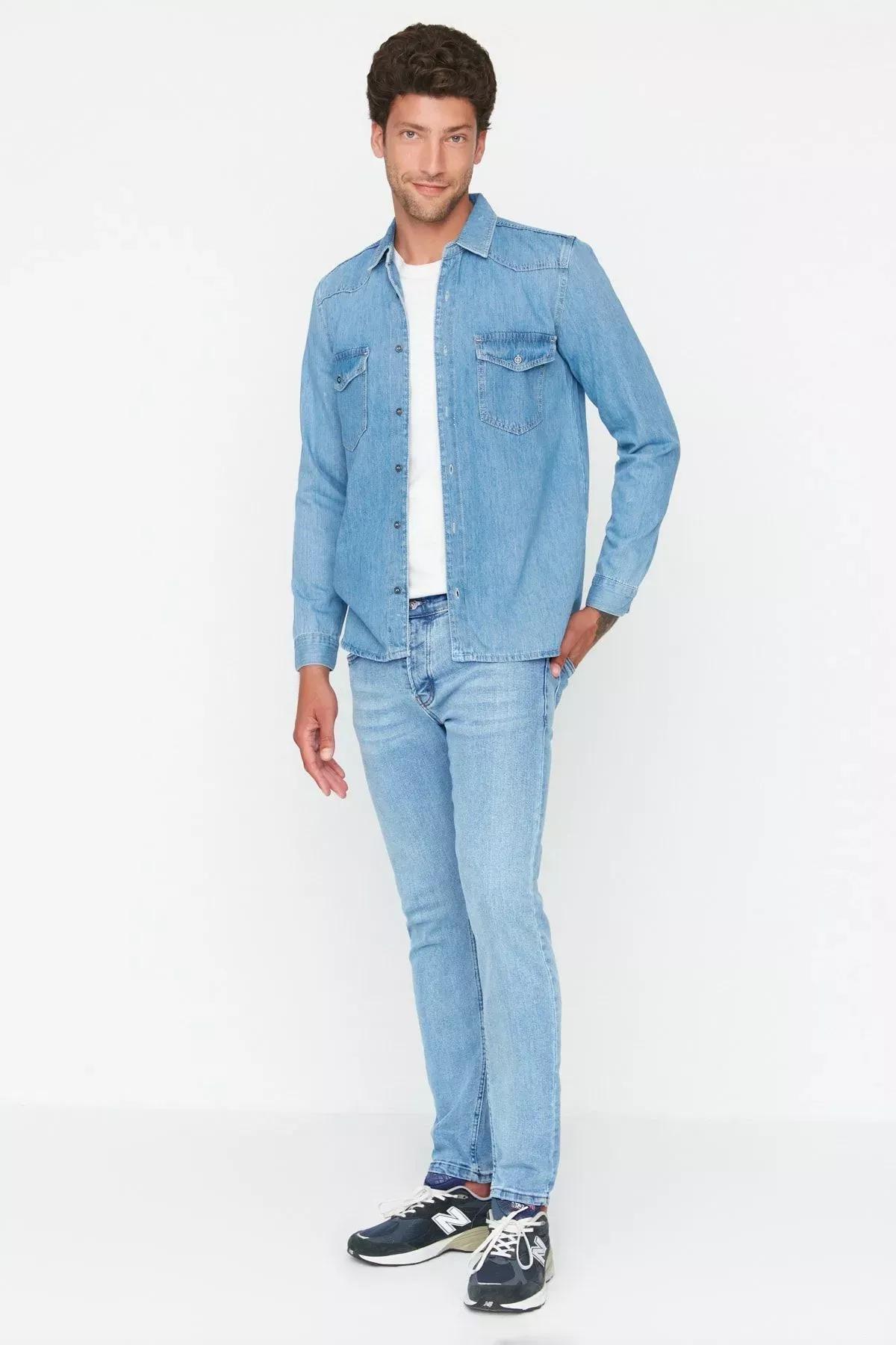 Blue Skinny Jeans, , large image number 6