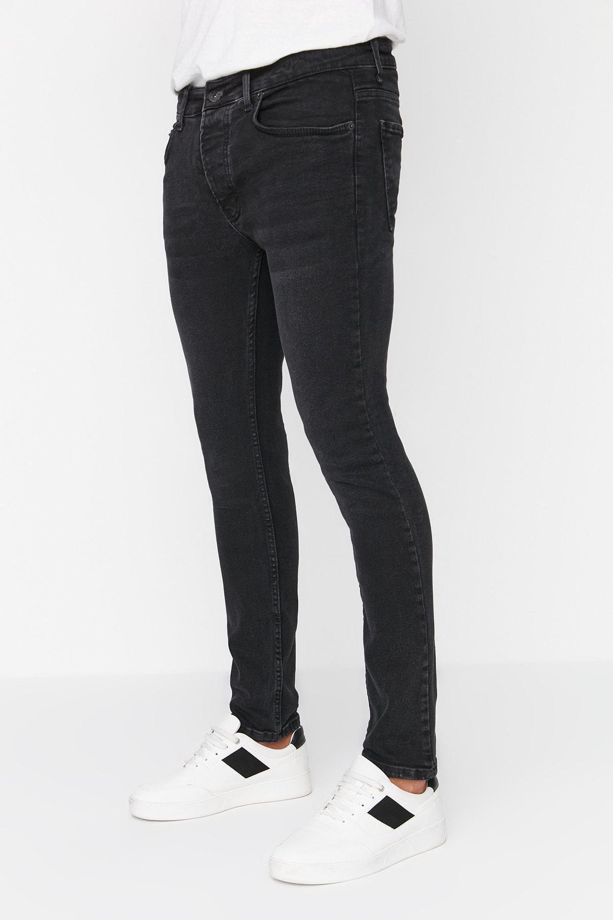 Black Skinny Denim Jeans, , large image number 2
