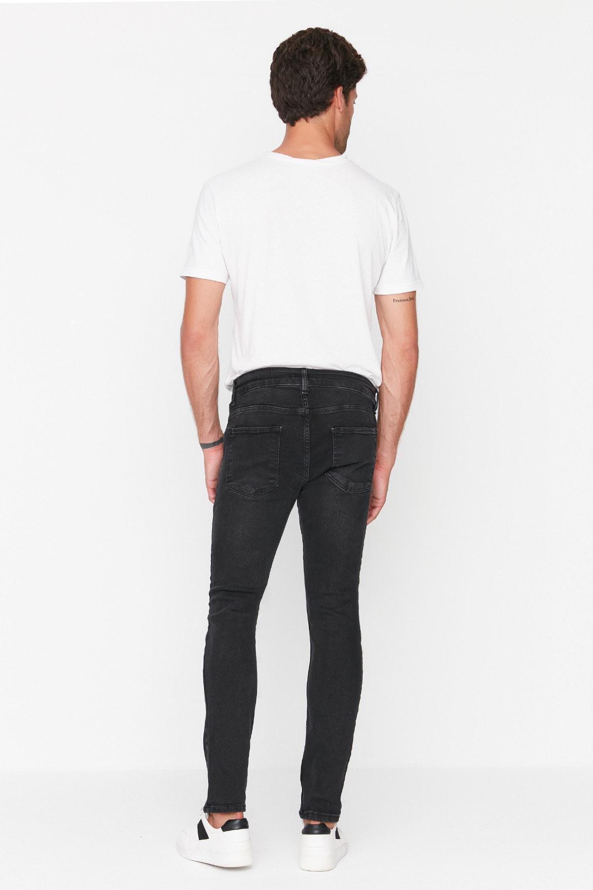 Black Skinny Denim Jeans, , large image number 6