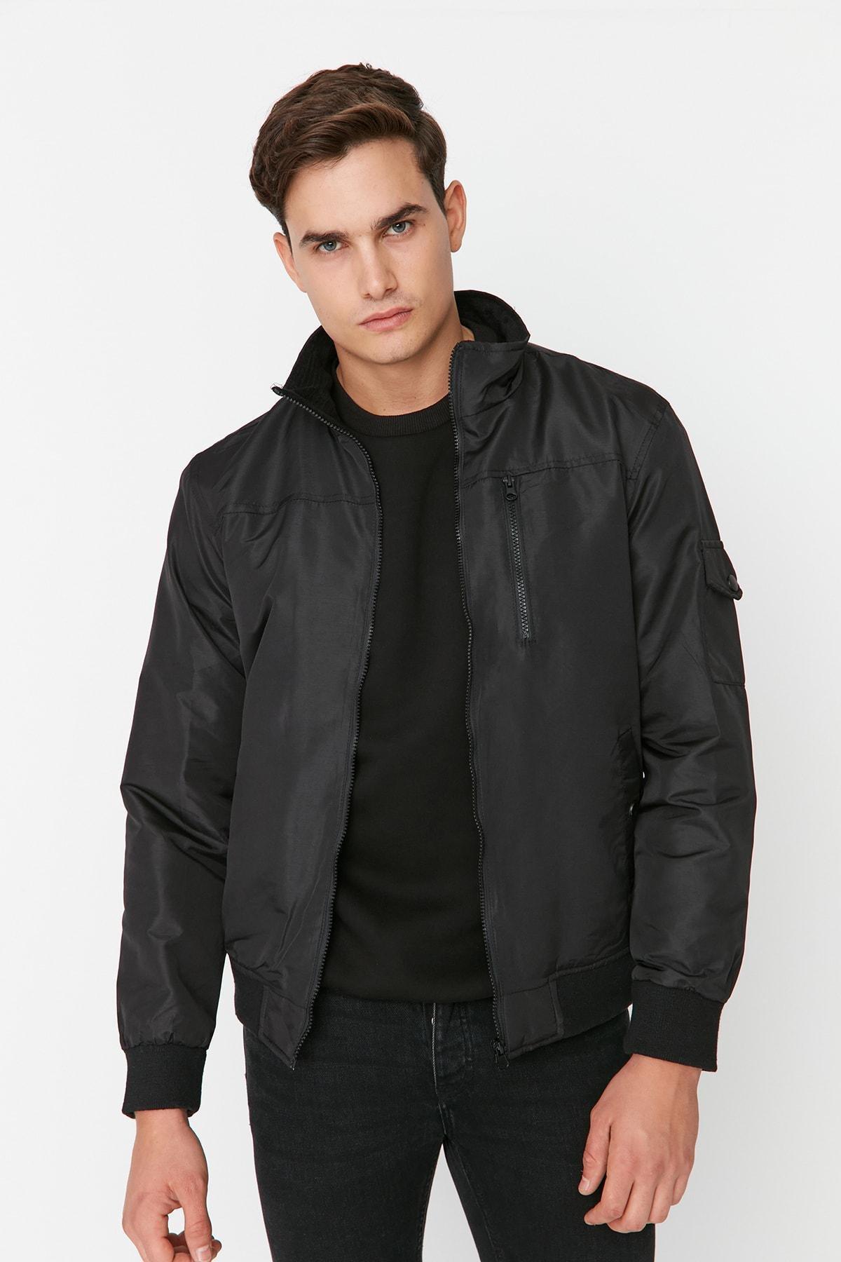 Black Puffer Jacket, , large image number 0