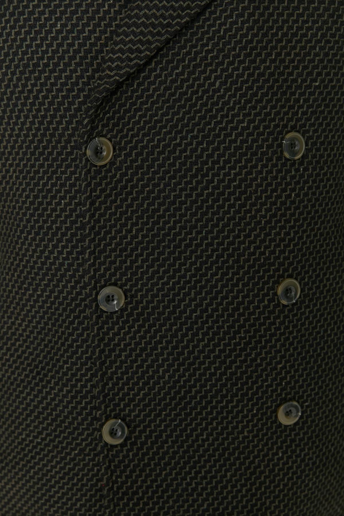 Khaki Double Breasted Coat, , large image number 2