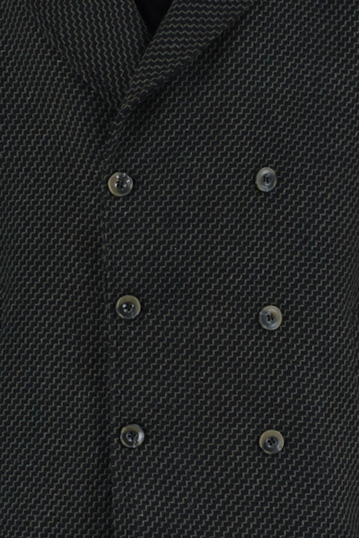 Khaki Double Breasted Coat, , large image number 6