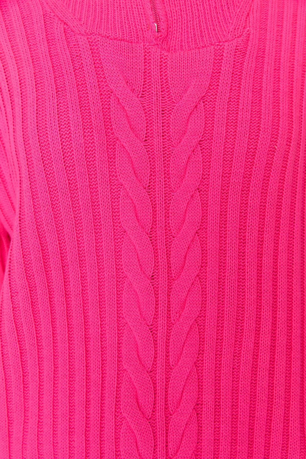 Pink High Neck Relaxed Sweater, , large image number 3