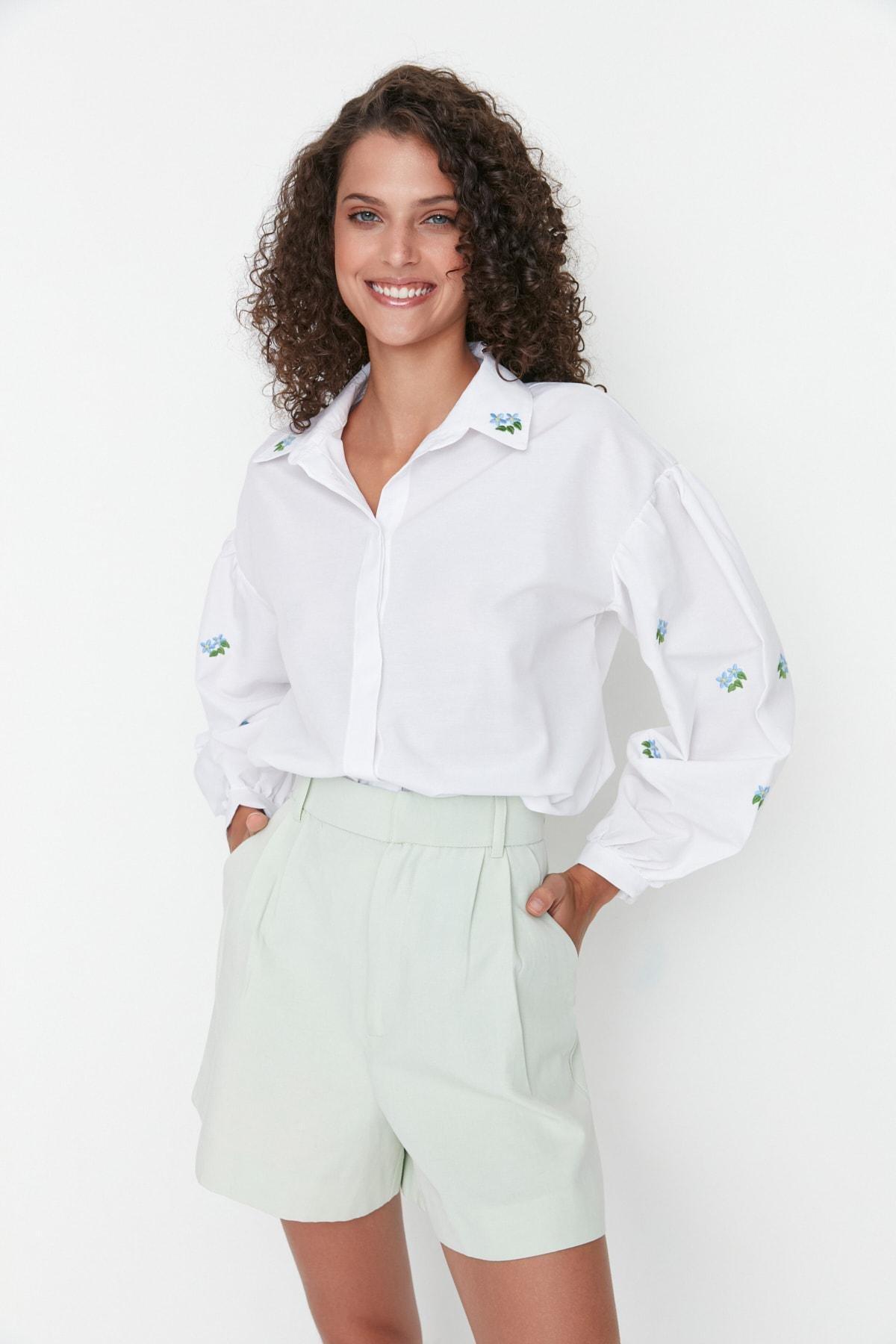Ecru Plain Shirt, , large image number 2