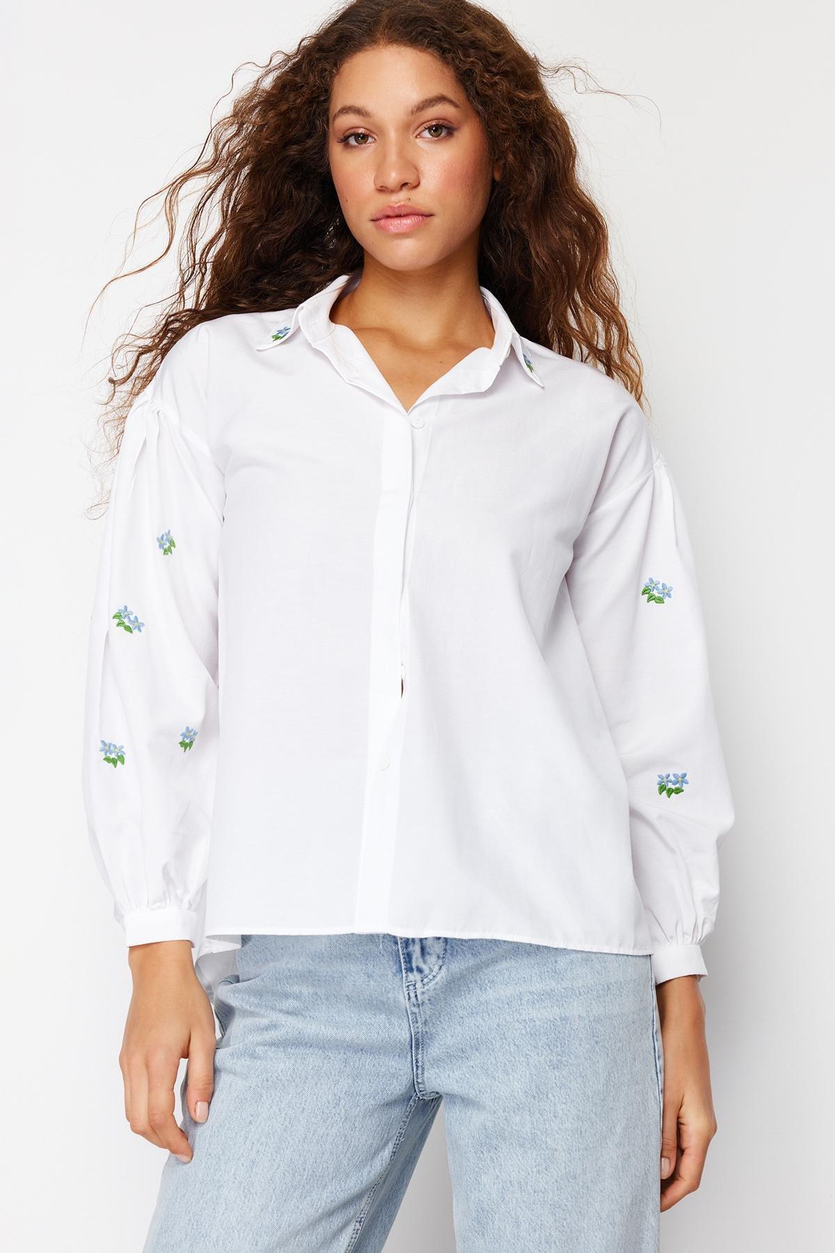 Ecru Plain Shirt, , large image number 5