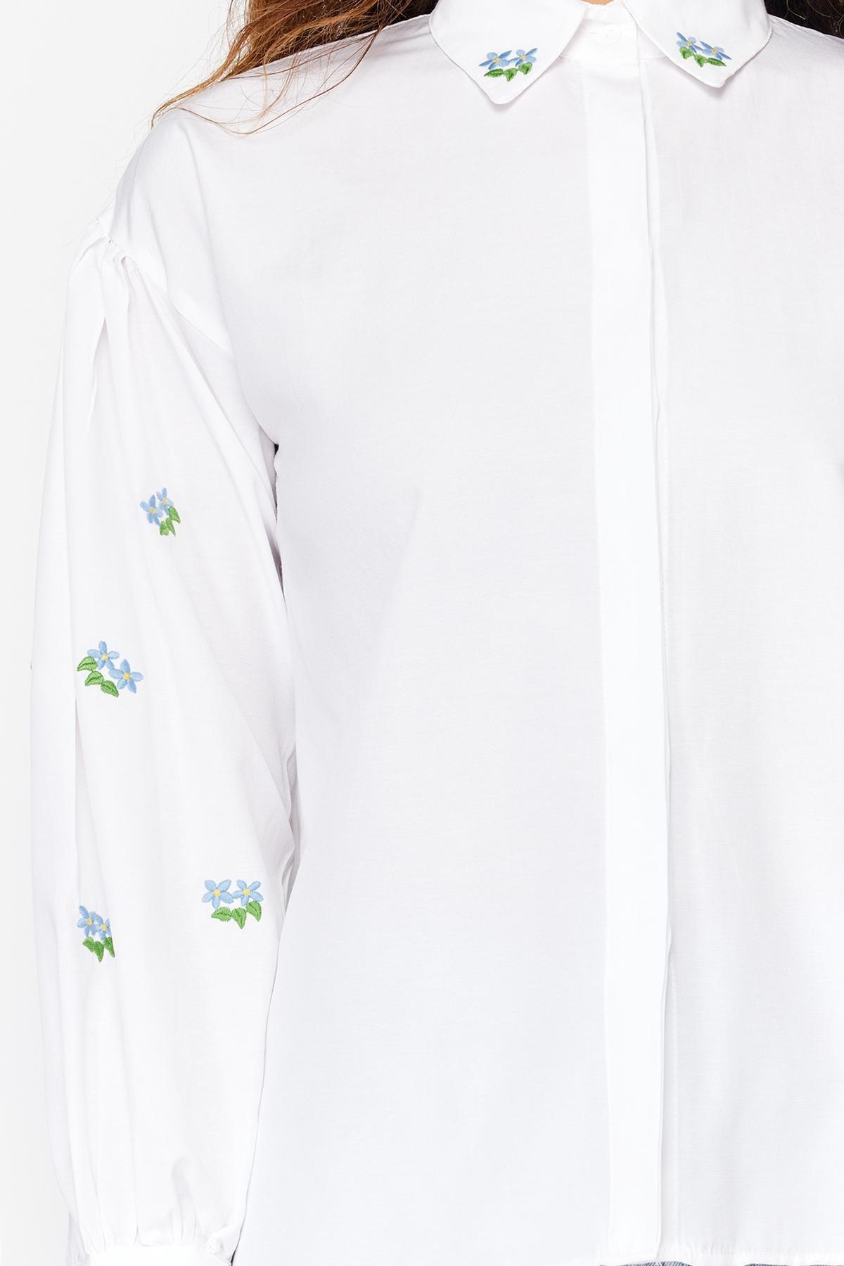 Ecru Plain Shirt, , large image number 7