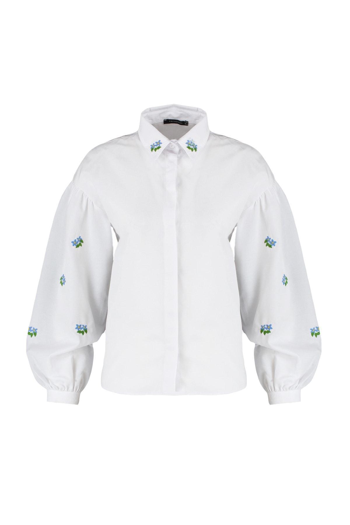 Ecru Plain Shirt, , large image number 8