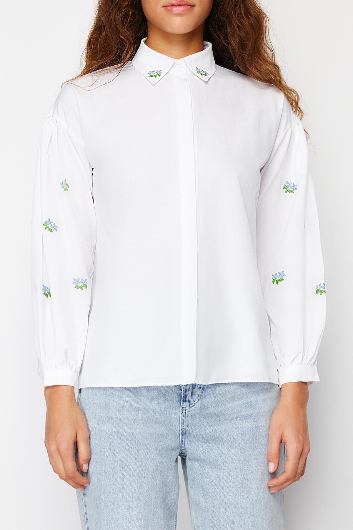 Ecru Plain Shirt, , large image number 9