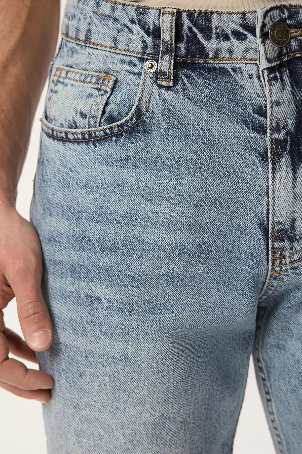 Blue Straight Fit Jeans, , large image number 3