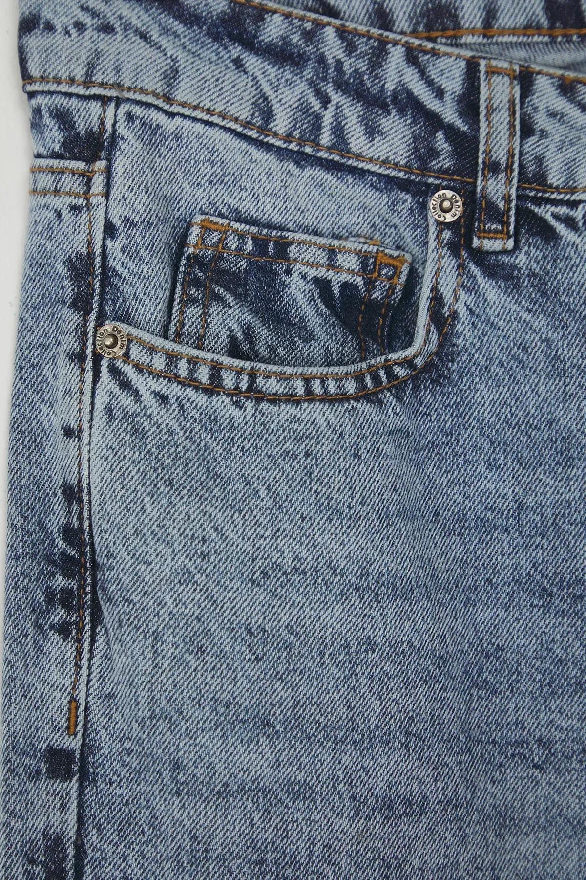 Blue Straight Fit Jeans, , large image number 5