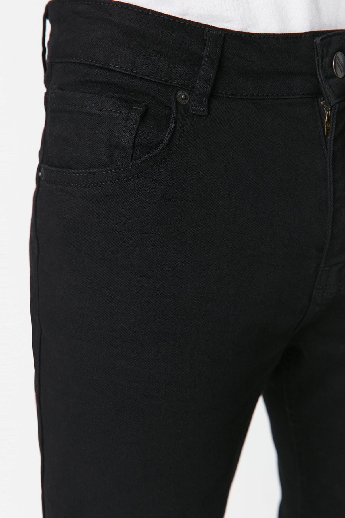 Black Denim Slim Jeans, , large image number 4