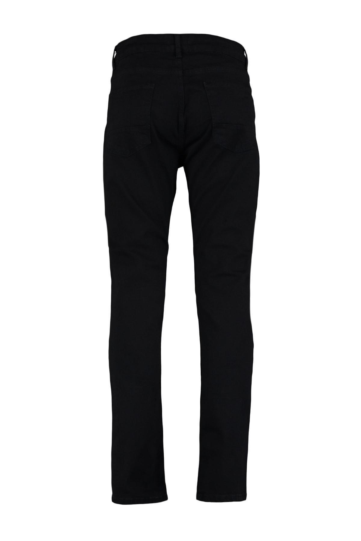 Black Denim Slim Jeans, , large image number 6