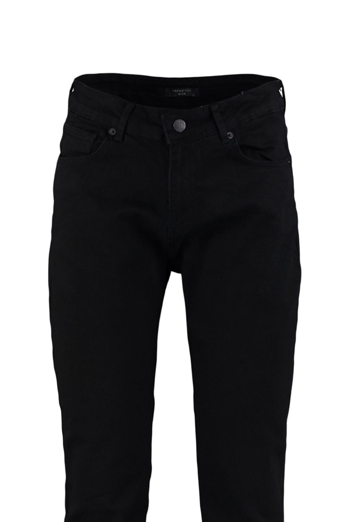 Black Denim Slim Jeans, , large image number 8