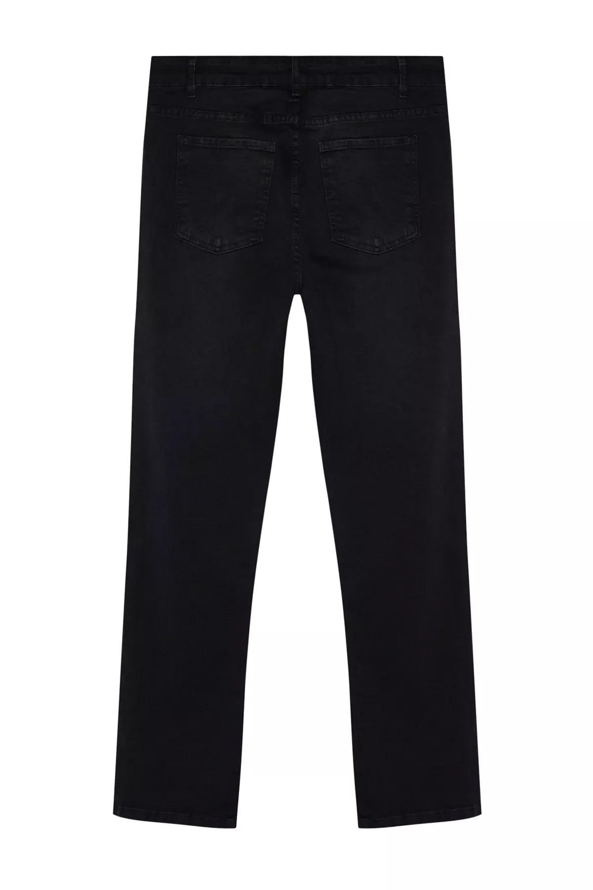 Black Straight Jeans, Black-1003, large image number 6