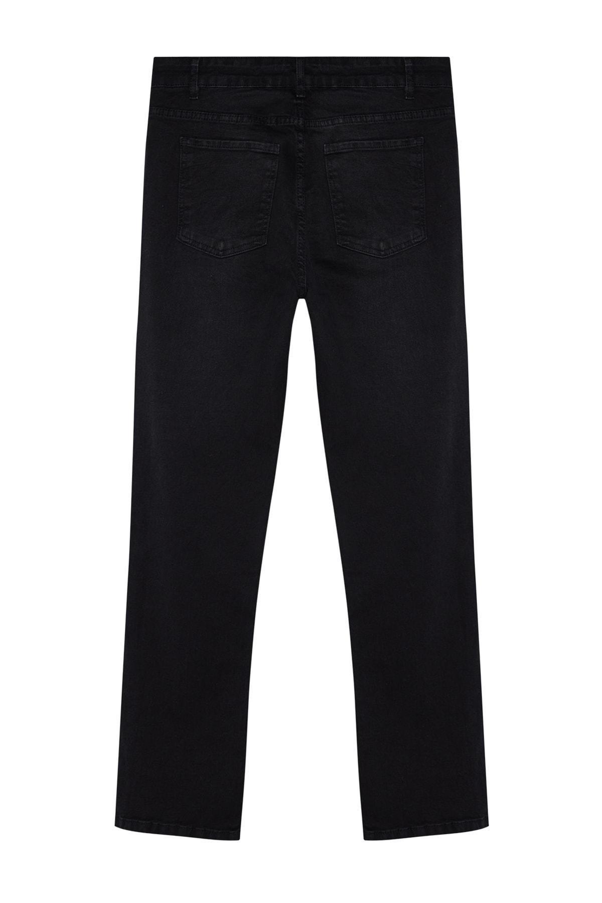 Black Straight Jeans, Black-1003, large image number 7