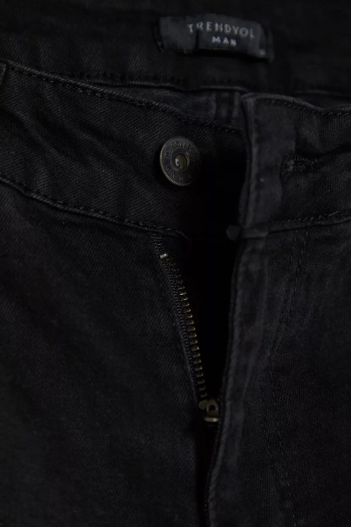 Black Straight Jeans, Black-1003, large image number 7