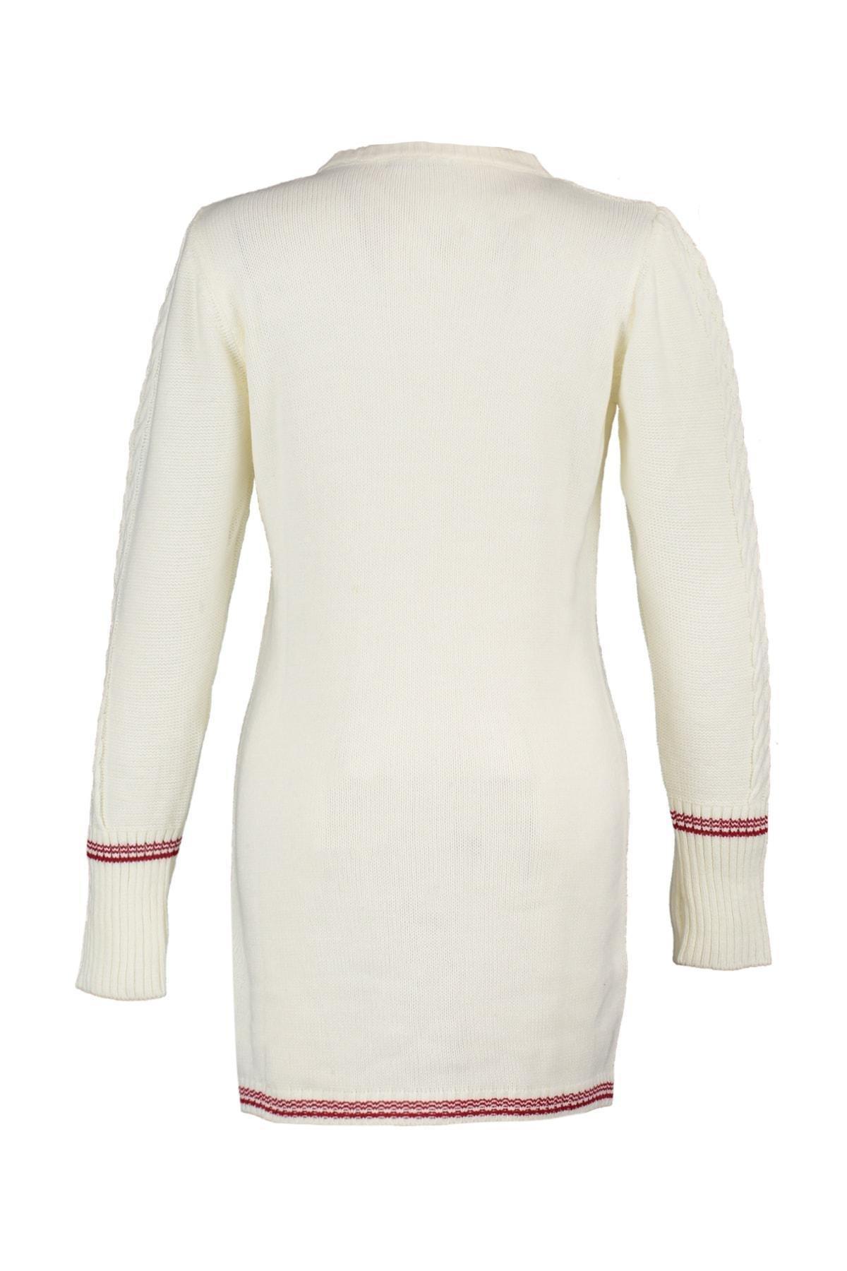 Ecru Pullover Mini Dress, , large image number 5