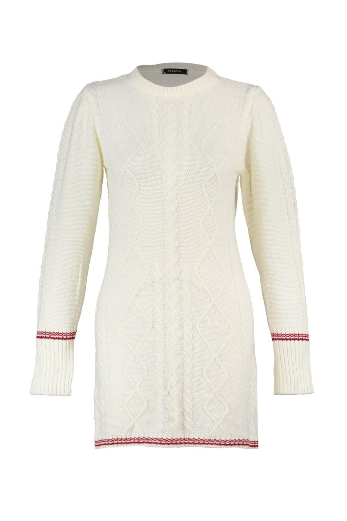 Ecru Pullover Mini Dress, , large image number 6