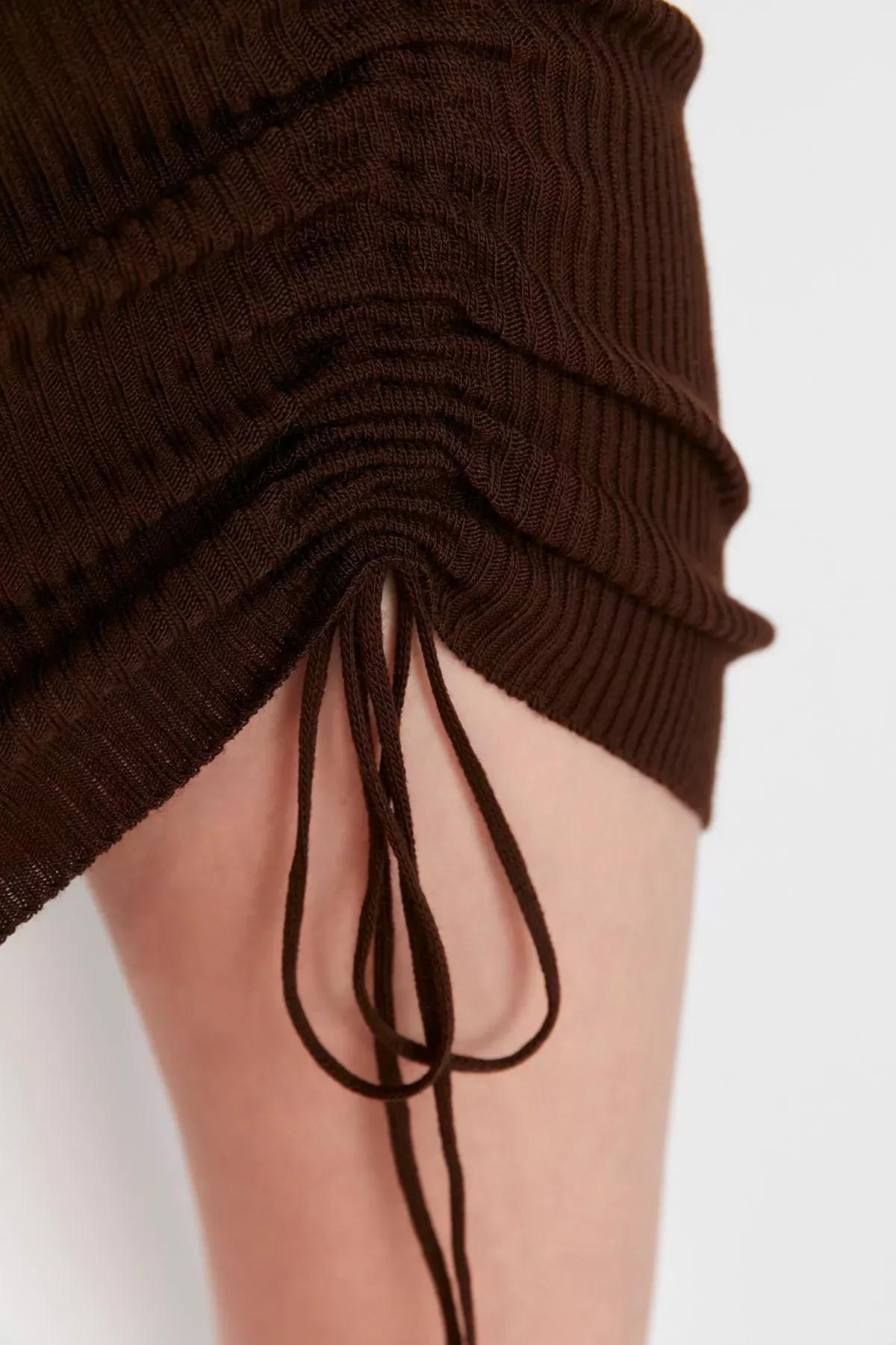 Brown Bodycon Mini Dress, , large image number 3